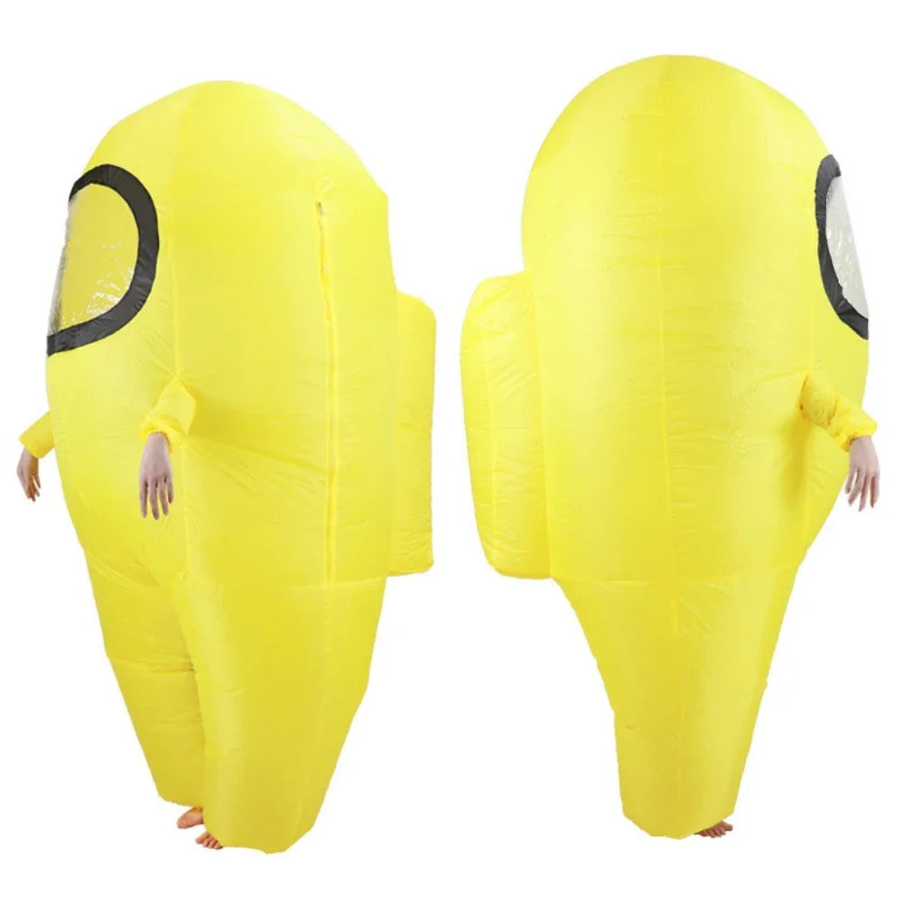 2025 Adult Kids Impostor Inflatable Costume for Adult Funny Halloween Spacesuit Costume Astronaut Figures for Game Fans