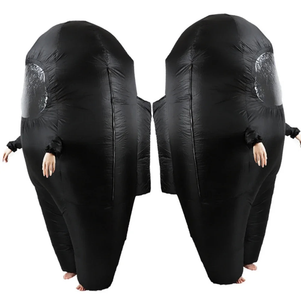 2025 Adult Kids Impostor Inflatable Costume for Adult Funny Halloween Spacesuit Costume Astronaut Figures for Game Fans