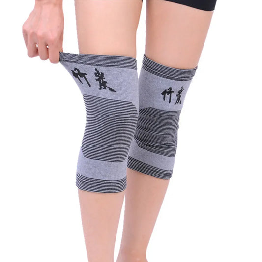 1 Pair Bamboo Charcoal Elastic Brace Patella Sport Pad Knee Wrap Support Pain Relief Breathable Light Weight Elbow & Knee Pads