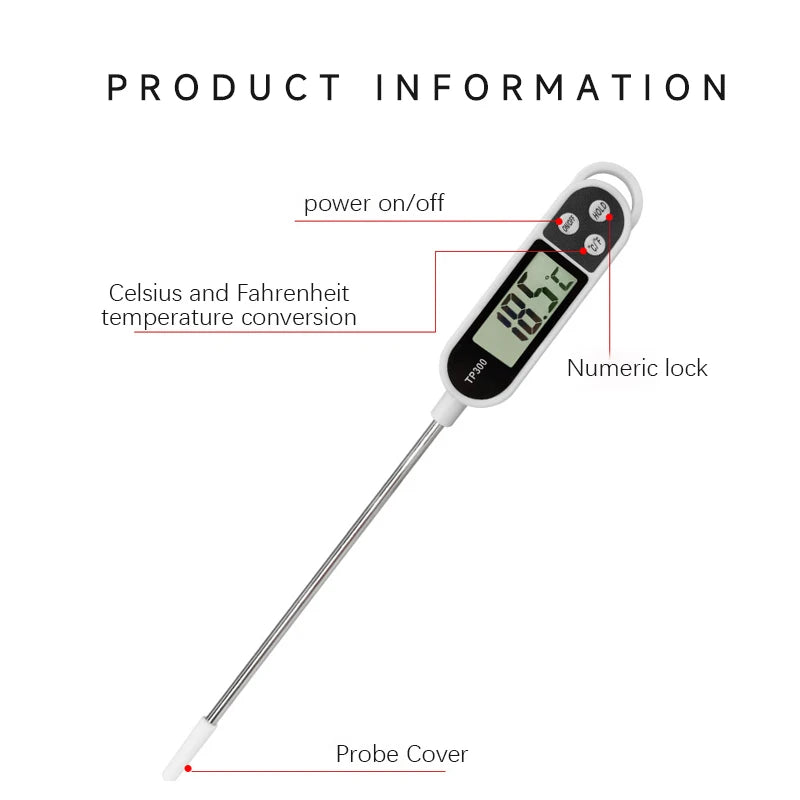 Food Thermometer TP300 Digital Kitchen Thermometer for Meat Cooking Food Probe BBQ Electronic Oven Kitchen Tools