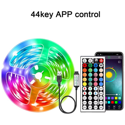 RGB Led Strip Lights 5M 10M 20M 30M Led Room Light with APP Control Flexible Ribbon Luces Led Tape for Room Bedroom Decoration