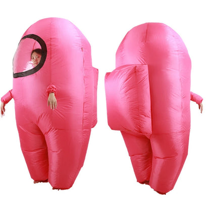 2025 Adult Kids Impostor Inflatable Costume for Adult Funny Halloween Spacesuit Costume Astronaut Figures for Game Fans