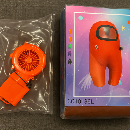 2025 Adult Kids Impostor Inflatable Costume for Adult Funny Halloween Spacesuit Costume Astronaut Figures for Game Fans