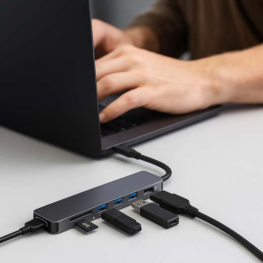 USB C Hub - USB-C, HDMI, USB, Micro SD, SD