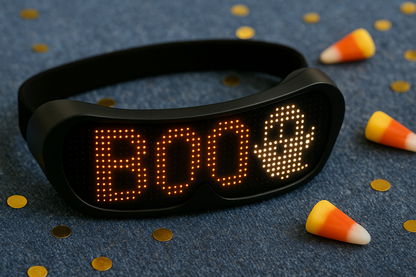 Shining Full-Color LED Glasses Bluetooth App Control Programmable Dynamic Luminous Light up Glasses for Halloween
