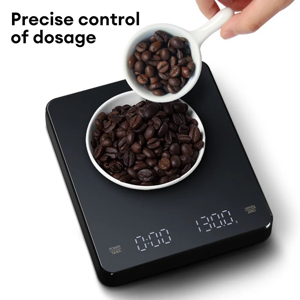 Digital Coffee Scale Measures in OZ/ML/G 0.1G Accuracy