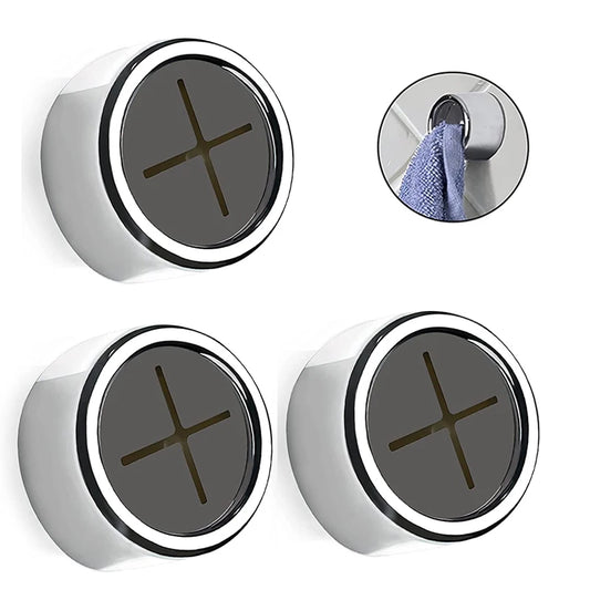 Kitchen Towel Hook Towel Plug Holder Free Punch round Self Adhesive Towel Holder Towel Dish Towel Rack Kitchen Bathroom Tools