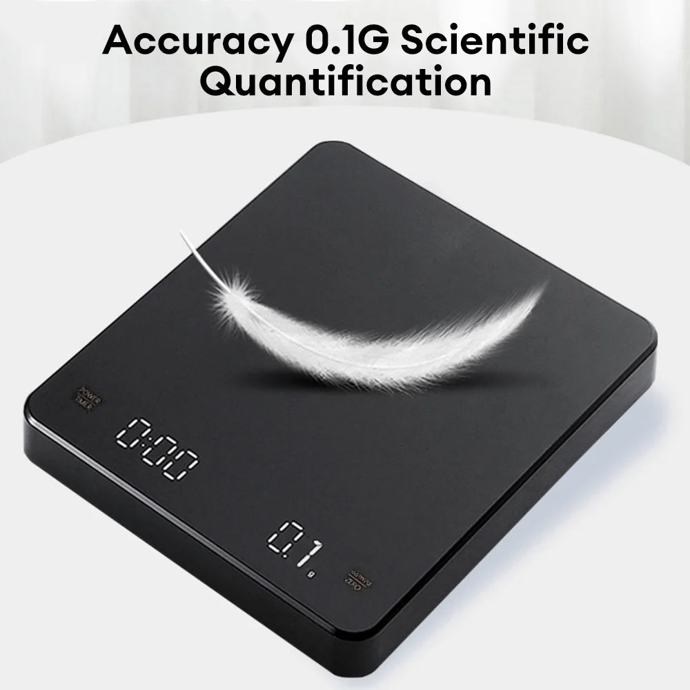 Digital Coffee Scale Measures in OZ/ML/G 0.1G Accuracy