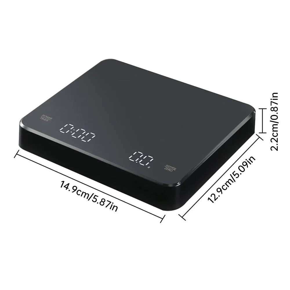 Digital Coffee Scale Measures in OZ/ML/G 0.1G Accuracy