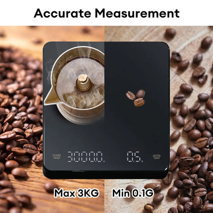 Digital Coffee Scale Measures in OZ/ML/G 0.1G Accuracy