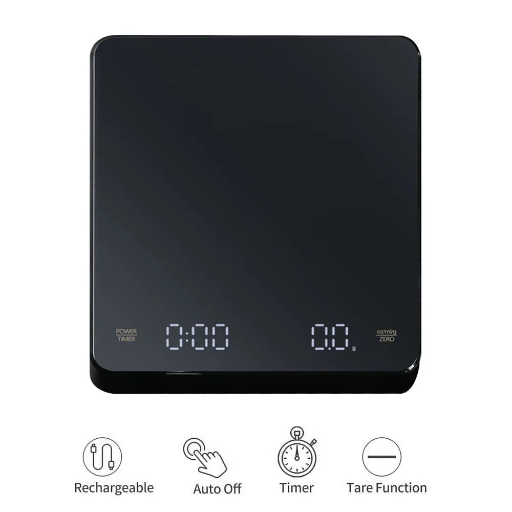 Digital Coffee Scale Measures in OZ/ML/G 0.1G Accuracy