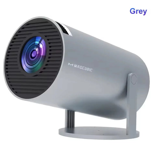 Electronic Focus HY300 Ultra Portable 4K Projector with Speaker 300ANSI Outdoor Movie Android11 BT5.4 Camping Projector