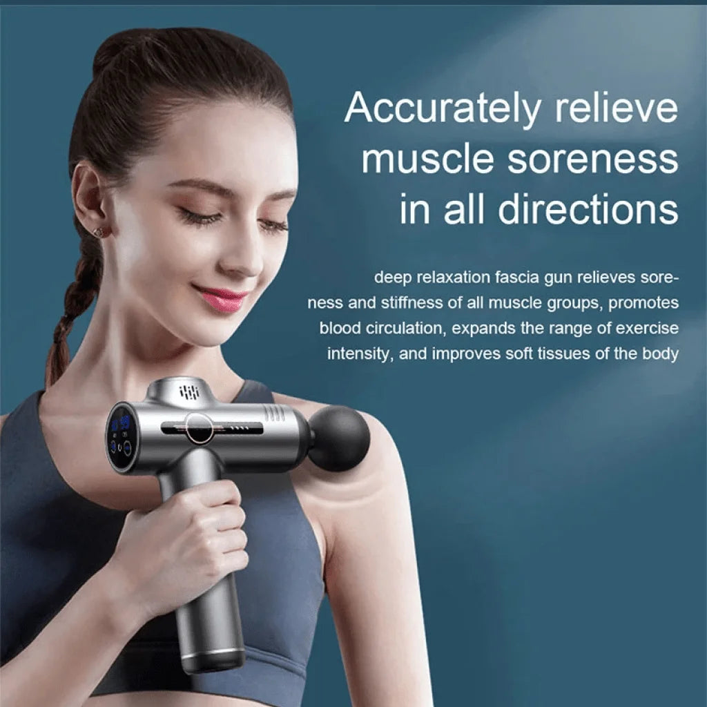 Vibration Massage Gun for Body Neck Back Deep Muscle Relaxation Fitness 