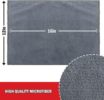 Microfiber Cleaning Cloths 24 Pack, Soft Microfiber Towel, Absorbent Cleaning Cloths, Premium Lint Free Wash Cloths for House, Kitchen, Car, 12Inx16In