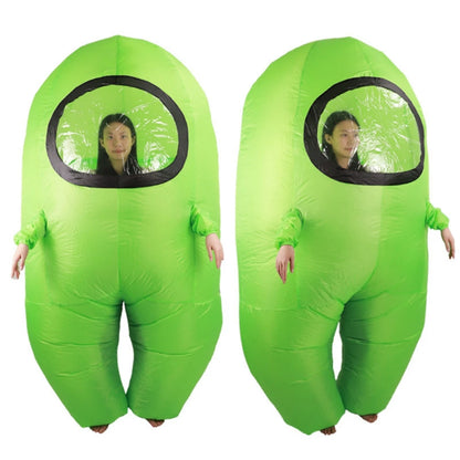 2025 Adult Kids Impostor Inflatable Costume for Adult Funny Halloween Spacesuit Costume Astronaut Figures for Game Fans