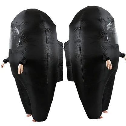 2025 Adult Kids Impostor Inflatable Costume for Adult Funny Halloween Spacesuit Costume Astronaut Figures for Game Fans