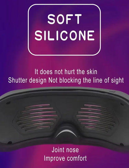 Shining Full-Color LED Glasses Bluetooth App Control Programmable Dynamic Luminous Light up Glasses for Halloween